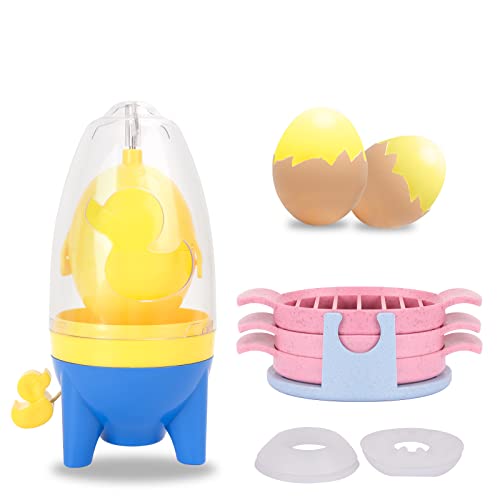 MengQiLe Golden Egg Maker, Eigelb Mischer, Manuelle Eierschüttler Ei-Scrambler Eigelb Eiweiß Mixer zur Herstellung hart gekochter goldener Eier mit Eierschneider Küchenhelfer MengQiLe Golden Egg Maker, Eigelb Mischer, Manuelle Eierschüttler Ei-Scrambler Eigelb Eiweiß Mixer zur Herstellung hart gekochter goldener Eier mit Eierschneider Küchenhelfer von MengQiLe