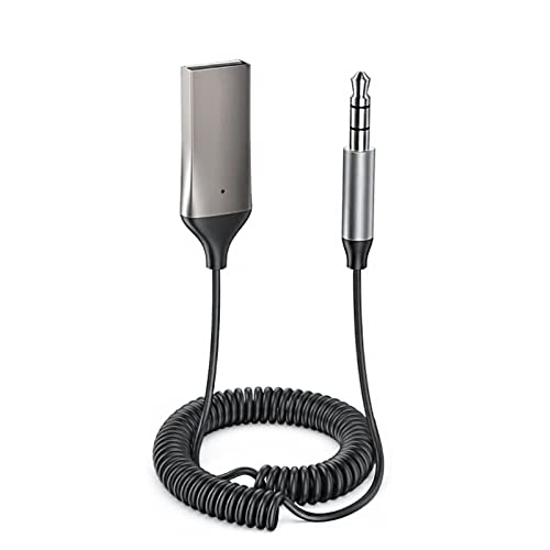 Mengtech Ricevitore Bluetooth 5.0 per Auto, USB Bluetooth Adapter Jack 3,5 mm, Integriertes Mikrofon, Cavo Lungo, für Heimstereo/Auto-Musikgeräte Mengtech Ricevitore Bluetooth 5.0 per Auto, USB Bluetooth Adapter Jack 3,5 mm, Integriertes Mikrofon, Cavo Lungo, für Heimstereo/Auto-Musikgeräte von Mengtech