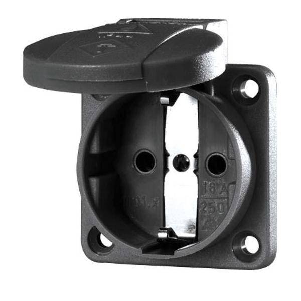 Mennekes 16A2P+E 230V schwarz 11032 Schuko-Anbau-Steckdose f. Baustromvert Mennekes 16A2P+E 230V schwarz 11032 Schuko-Anbau-Steckdose f. Baustromvert von Mennekes Elektrotechnik