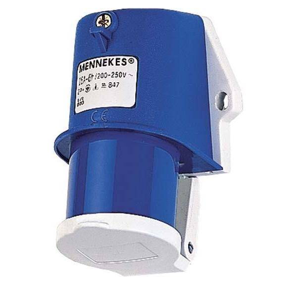 Mennekes 16A3P 6H230V Wandstecker TA 847 IP44 mit Klppdeckel Mennekes 16A3P 6H230V Wandstecker TA 847 IP44 mit Klppdeckel von Mennekes Elektrotechnik