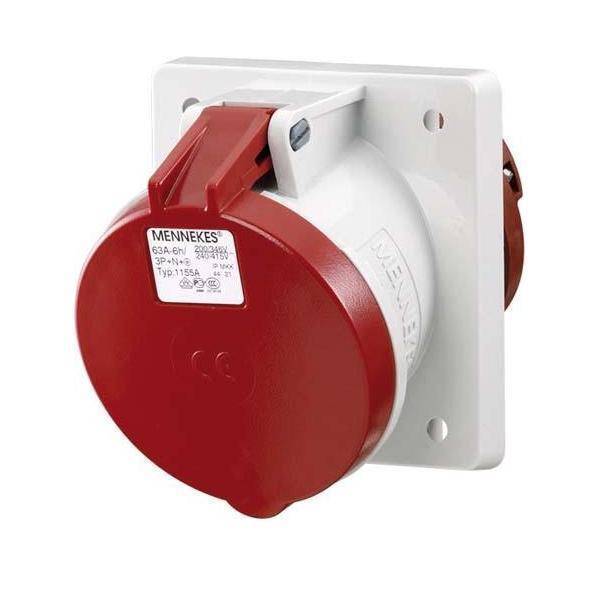 Mennekes 63A5P 6H400V Anbaudose TA 1155A IP44 85x77mm Mennekes 63A5P 6H400V Anbaudose TA 1155A IP44 85x77mm von Mennekes Elektrotechnik