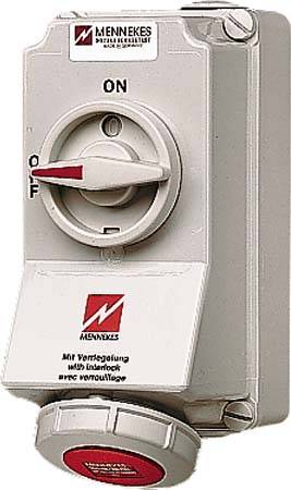 Mennekes CEE-Wanddose 32A 5p. 6h 5608AC 400V DUO Mennekes CEE-Wanddose 32A 5p. 6h 5608AC 400V DUO von Mennekes Elektrotechnik