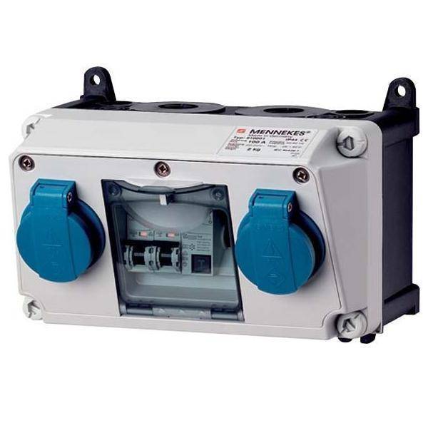 Mennekes Steckdosen-Kombination 910001 2xSchuko FI Mennekes Steckdosen-Kombination 910001 2xSchuko FI von Mennekes Elektrotechnik