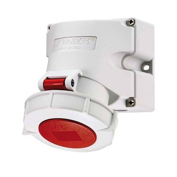 Mennekes Wanddose 16A5P 6H 400V 9142 CEE Aufbau-Steckdose IP67 Mennekes Wanddose 16A5P 6H 400V 9142 CEE Aufbau-Steckdose IP67 von Mennekes Elektrotechnik