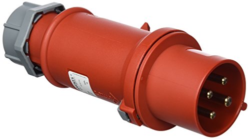 Mennekes (Unternehmen) 101200006 Knöpfen CEE Pro Top, Steckdose, 400 V, 50–60 Hz, 32 A, 4-polig, IP 44, 10 Paket, rot von Mennekes