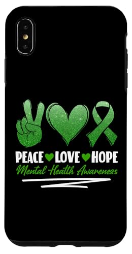 Bewusstsein für psychische Gesundheit, Frieden, Liebe, Hoffnung Hülle für iPhone XS Max Bewusstsein für psychische Gesundheit, Frieden, Liebe, Hoffnung Hülle für iPhone XS Max von Mental Health Awareness Ribbon & Items Gifts DMTRY