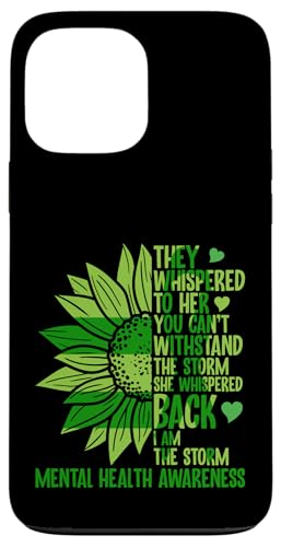 Bewusstsein für psychische Gesundheit, flüsterten sie ihr zu, das kannst du nicht. Hülle für iPhone 13 Pro Max von Mental Health Awareness Ribbon & Items Gifts DMTRY