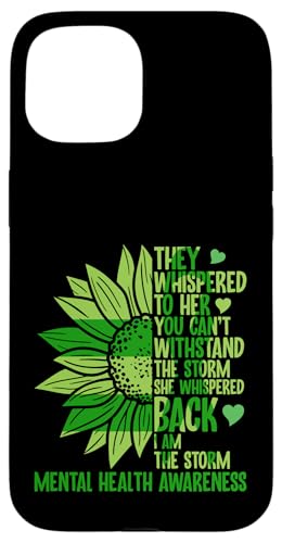 Bewusstsein für psychische Gesundheit, flüsterten sie ihr zu, das kannst du nicht. Hülle für iPhone 15 von Mental Health Awareness Ribbon & Items Gifts DMTRY