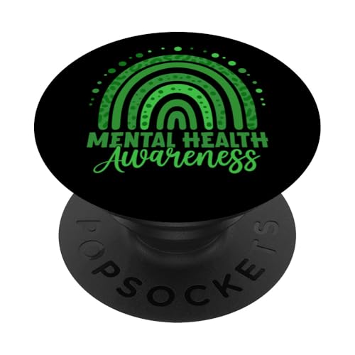 Bewusstsein für psychische Gesundheit PopSockets Klebender PopGrip von Mental Health Awareness Ribbon & Items Gifts DMTRY