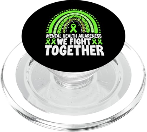 Bewusstsein für psychische Gesundheit Wir kämpfen zusammen PopSockets PopGrip für MagSafe Bewusstsein für psychische Gesundheit Wir kämpfen zusammen PopSockets PopGrip für MagSafe von Mental Health Awareness Ribbon & Items Gifts DMTRY