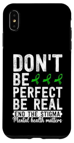 Don't Be Perfect Be Real End The Stigma Mental Health Matters Hülle für iPhone XS Max Don't Be Perfect Be Real End The Stigma Mental Health Matters Hülle für iPhone XS Max von Mental Health Awareness Ribbon & Items Gifts DMTRY