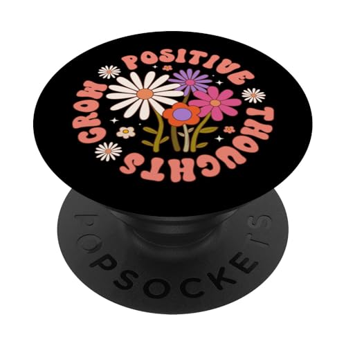 Entwickle positive Gedanken PopSockets Klebender PopGrip Entwickle positive Gedanken PopSockets Klebender PopGrip von Mental Health Awareness Ribbon & Items Gifts DMTRY
