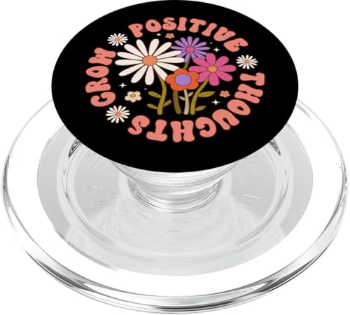 Entwickle positive Gedanken PopSockets PopGrip für MagSafe Entwickle positive Gedanken PopSockets PopGrip für MagSafe von Mental Health Awareness Ribbon & Items Gifts DMTRY