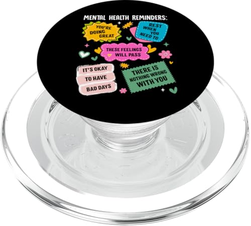 Erinnerungen an die psychische Gesundheit PopSockets PopGrip für MagSafe von Mental Health Awareness Ribbon & Items Gifts DMTRY