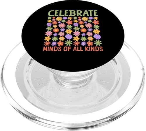 Feiern Sie Köpfe aller Art PopSockets PopGrip für MagSafe Feiern Sie Köpfe aller Art PopSockets PopGrip für MagSafe von Mental Health Awareness Ribbon & Items Gifts DMTRY
