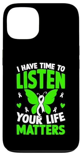 Ich habe Zeit zuzuhören, dass dein Leben wichtig ist Hülle für iPhone 13 von Mental Health Awareness Ribbon & Items Gifts DMTRY