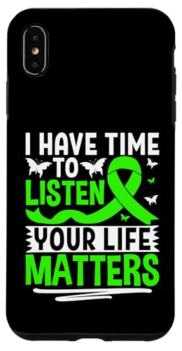 Ich habe Zeit zuzuhören, dass dein Leben wichtig ist Hülle für iPhone XS Max von Mental Health Awareness Ribbon & Items Gifts DMTRY