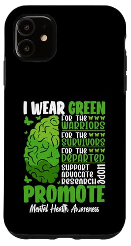 Ich trage Grün für The Warriors For The Survivors Mental Hülle für iPhone 11 Ich trage Grün für The Warriors For The Survivors Mental Hülle für iPhone 11 von Mental Health Awareness Ribbon & Items Gifts DMTRY