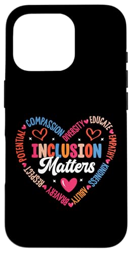 Inklusion Matters Hülle für iPhone 16 Pro Inklusion Matters Hülle für iPhone 16 Pro von Mental Health Awareness Ribbon & Items Gifts DMTRY