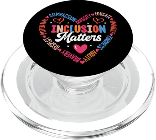 Inklusion Matters PopSockets PopGrip für MagSafe Inklusion Matters PopSockets PopGrip für MagSafe von Mental Health Awareness Ribbon & Items Gifts DMTRY