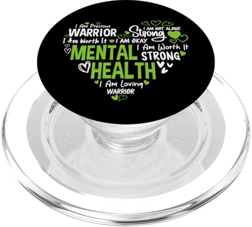 Krieger für psychische Gesundheit Strong PopSockets PopGrip für MagSafe von Mental Health Awareness Ribbon & Items Gifts DMTRY