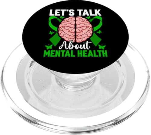 Lass uns über psychische Gesundheit sprechen PopSockets PopGrip für MagSafe von Mental Health Awareness Ribbon & Items Gifts DMTRY