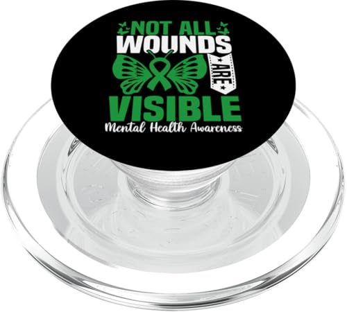 Not All Wunds Are Visible Mental Health Awareness PopSockets PopGrip für MagSafe Not All Wunds Are Visible Mental Health Awareness PopSockets PopGrip für MagSafe von Mental Health Awareness Ribbon & Items Gifts DMTRY