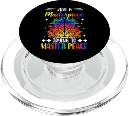 Nur ein Meisterwerk, das versucht, den Frieden zu meistern PopSockets PopGrip für MagSafe Nur ein Meisterwerk, das versucht, den Frieden zu meistern PopSockets PopGrip für MagSafe von Mental Health Awareness Ribbon & Items Gifts DMTRY