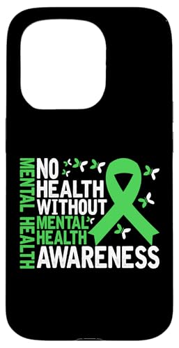 Psychische Gesundheit Keine Gesundheit ohne Bewusstsein für psychische Gesundheit Hülle für iPhone 15 Pro von Mental Health Awareness Ribbon & Items Gifts DMTRY