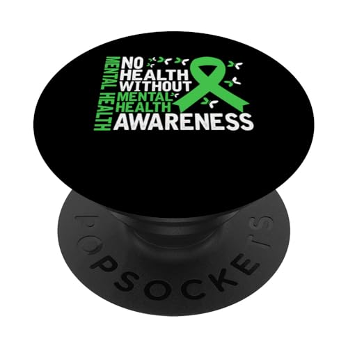 Psychische Gesundheit Keine Gesundheit ohne Bewusstsein für psychische Gesundheit PopSockets Klebender PopGrip Psychische Gesundheit Keine Gesundheit ohne Bewusstsein für psychische Gesundheit PopSockets Klebender PopGrip von Mental Health Awareness Ribbon & Items Gifts DMTRY