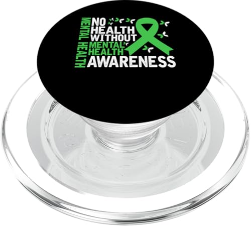 Psychische Gesundheit Keine Gesundheit ohne Bewusstsein für psychische Gesundheit PopSockets PopGrip für MagSafe Psychische Gesundheit Keine Gesundheit ohne Bewusstsein für psychische Gesundheit PopSockets PopGrip für MagSafe von Mental Health Awareness Ribbon & Items Gifts DMTRY