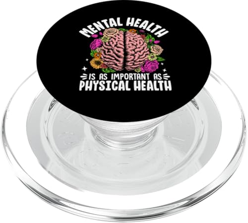 Psychische Gesundheit ist genauso wichtig wie körperliche Gesundheit PopSockets PopGrip für MagSafe Psychische Gesundheit ist genauso wichtig wie körperliche Gesundheit PopSockets PopGrip für MagSafe von Mental Health Awareness Ribbon & Items Gifts DMTRY