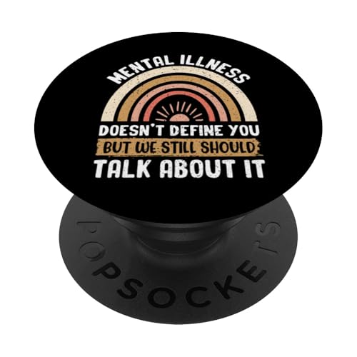 Psychische Krankheit definiert Sie nicht, aber wir sollten immer noch sprechen PopSockets Klebender PopGrip von Mental Health Awareness Ribbon & Items Gifts DMTRY