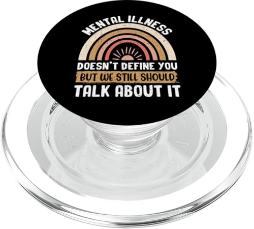Psychische Krankheit definiert Sie nicht, aber wir sollten immer noch sprechen PopSockets PopGrip für MagSafe von Mental Health Awareness Ribbon & Items Gifts DMTRY