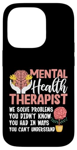 Psychische Therapeutin Wir lösen Probleme, die Sie nicht wussten Hülle für iPhone 14 Pro von Mental Health Awareness Ribbon & Items Gifts DMTRY