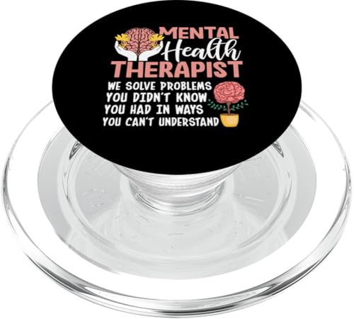 Psychische Therapeutin Wir lösen Probleme, die Sie nicht wussten PopSockets PopGrip für MagSafe Psychische Therapeutin Wir lösen Probleme, die Sie nicht wussten PopSockets PopGrip für MagSafe von Mental Health Awareness Ribbon & Items Gifts DMTRY