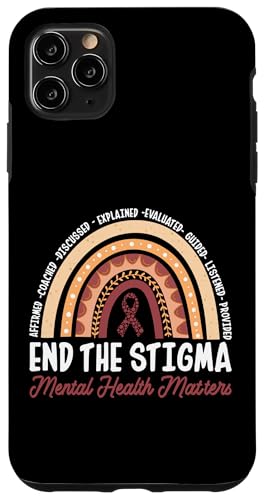 Schluss mit dem Stigma Psychische Gesundheit ist wichtig Hülle für iPhone 11 Pro Max Schluss mit dem Stigma Psychische Gesundheit ist wichtig Hülle für iPhone 11 Pro Max von Mental Health Awareness Ribbon & Items Gifts DMTRY