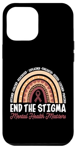 Schluss mit dem Stigma Psychische Gesundheit ist wichtig Hülle für iPhone 12 Pro Max Schluss mit dem Stigma Psychische Gesundheit ist wichtig Hülle für iPhone 12 Pro Max von Mental Health Awareness Ribbon & Items Gifts DMTRY