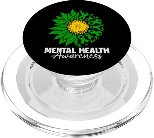 Sonnenblume für psychische Gesundheit PopSockets PopGrip für MagSafe Sonnenblume für psychische Gesundheit PopSockets PopGrip für MagSafe von Mental Health Awareness Ribbon & Items Gifts DMTRY
