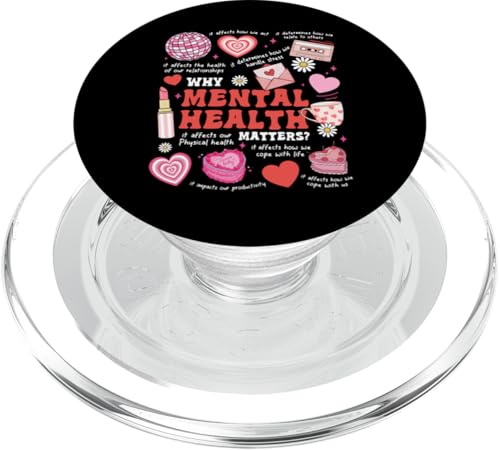 Warum psychische Gesundheit wichtig ist PopSockets PopGrip für MagSafe von Mental Health Awareness Ribbon & Items Gifts DMTRY
