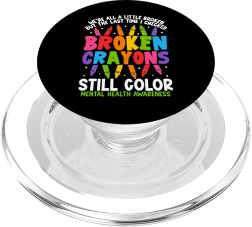 Wir sind alle ein bisschen kaputt, aber als ich das letzte Mal nachgesehen habe, kaputt PopSockets PopGrip für MagSafe Wir sind alle ein bisschen kaputt, aber als ich das letzte Mal nachgesehen habe, kaputt PopSockets PopGrip für MagSafe von Mental Health Awareness Ribbon & Items Gifts DMTRY