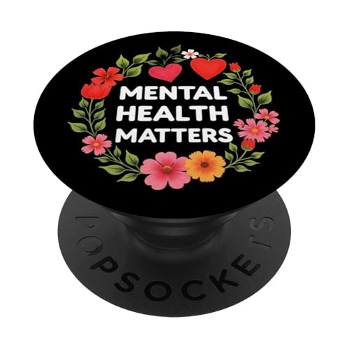 Mental Health Matters Outfit Herren Damen Mentale Gesundheit PopSockets Klebender PopGrip von Mental Health Awareness für Psychische Gesundheit