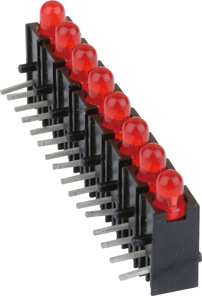 MEN 2632.8320 - 8-fach LED-Array, rot, Ø 3mm, liegend von Mentor