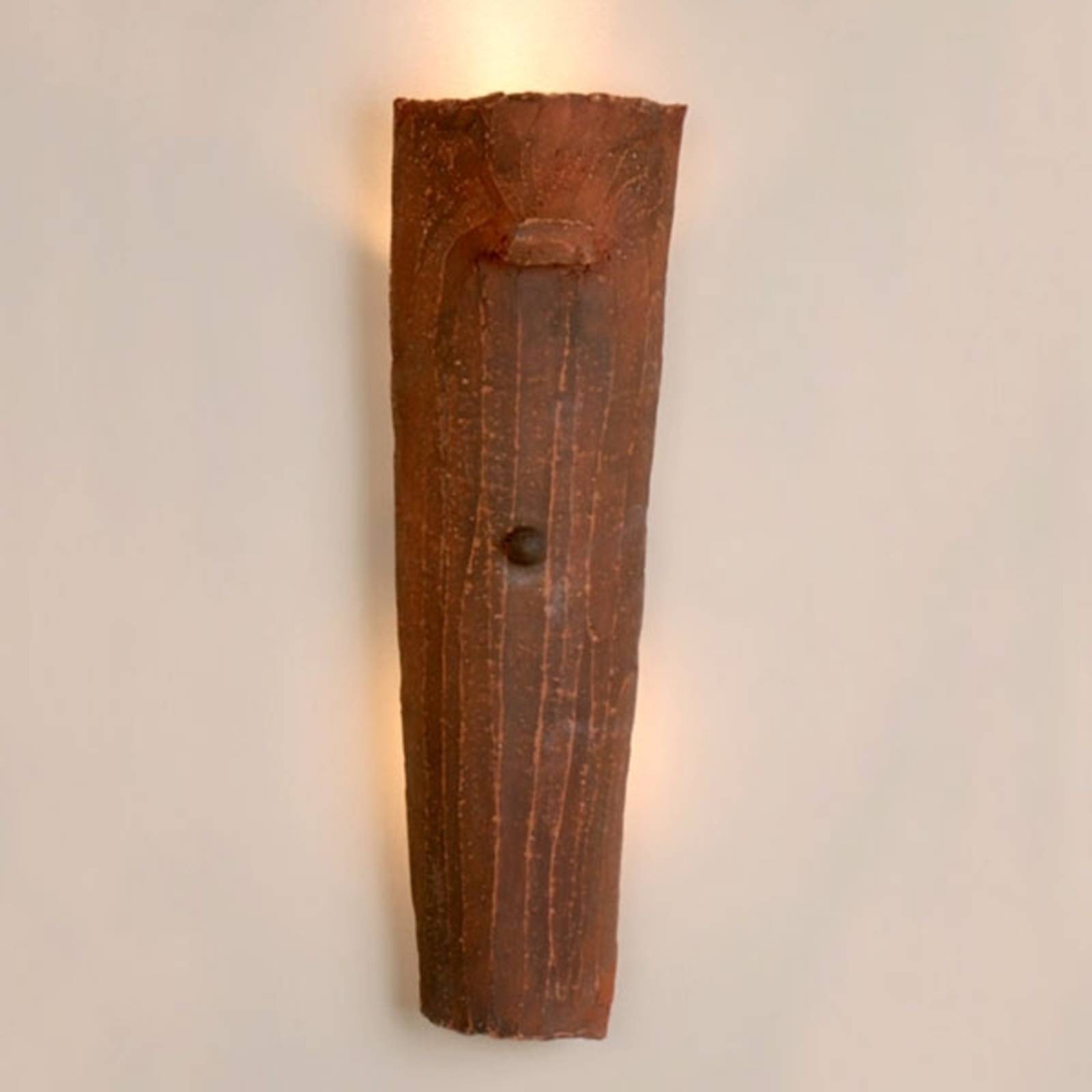 Menzel Country Tonziegel-Wandlampe, Licht indirekt Menzel Country Tonziegel-Wandlampe, Licht indirekt von Menzel