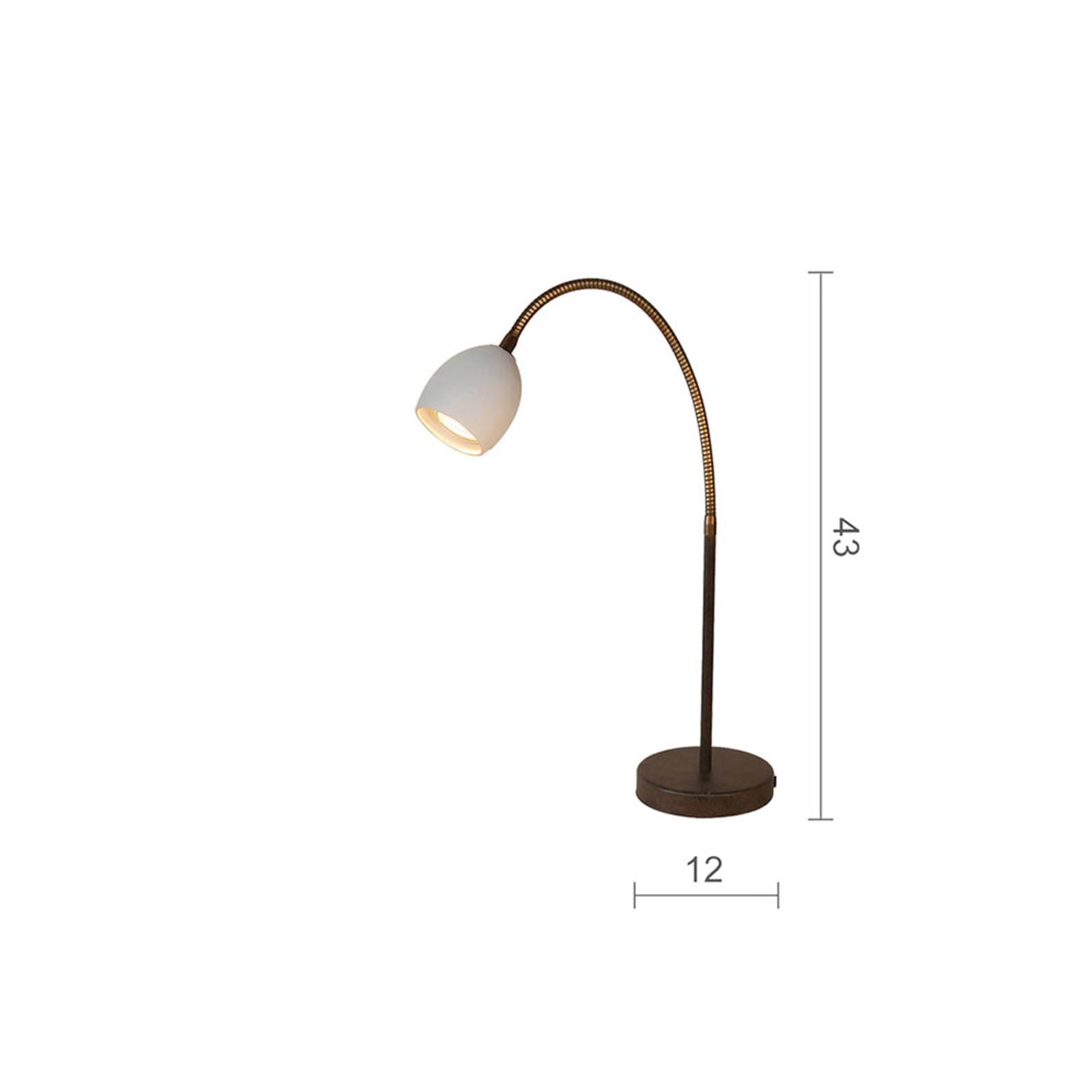 Menzel Provence matt Tischlampe mit Flexarm Menzel Provence matt Tischlampe mit Flexarm von Menzel