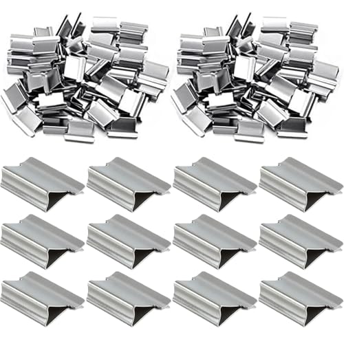 100pcs Clam Clips, Silbermetall -Nachfüllclips Bürovorräte, tragbare Wiederverwendbare Papierklemmen für Dokumente, Berichte, Präsentationen, Aufgaben von Meooyo