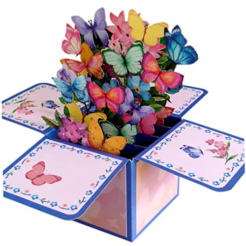 Butterfly Up Card Up Geburtstagskarte Exquisites Jubiläum für Frauen handgefertigt 3D -Schmetterling - Gruß mit Note und Umschlag Butterfly Up Card Up Geburtstagskarte Exquisites Jubiläum für Frauen handgefertigt 3D -Schmetterling - Gruß mit Note und Umschlag von Meooyo