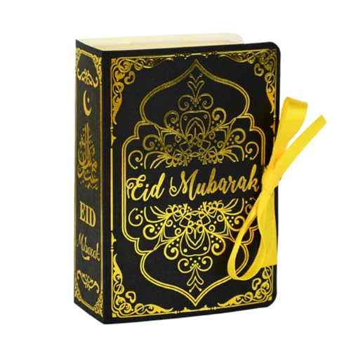 Eid Mubarak Favor Boxen Ramadan Treat Box Candy Box mit goldenem Ribbon Eid Party Dekor 12pcs Schwarz Eid Mubarak Favor Boxen Ramadan Treat Box Candy Box mit goldenem Ribbon Eid Party Dekor 12pcs Schwarz von Meooyo
