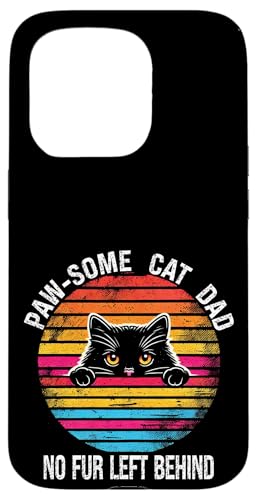Cat Dad Pride im Retro-Look — kein Fell mehr auf der Pfote Hülle für iPhone 15 Pro Cat Dad Pride im Retro-Look — kein Fell mehr auf der Pfote Hülle für iPhone 15 Pro von Meow Mode Apparel.USA
