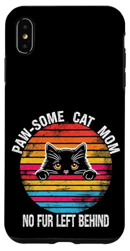Cat Mom Pride im Retro-Look — kein Fell mehr, die Pfote sieht aus Hülle für iPhone XS Max Cat Mom Pride im Retro-Look — kein Fell mehr, die Pfote sieht aus Hülle für iPhone XS Max von Meow Mode Apparel.USA